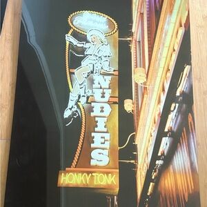 Nudies Honky Tonk Neon Art Print